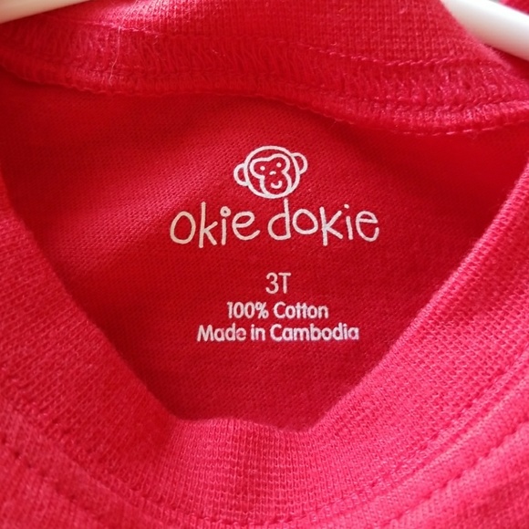 🤩SOLD❌ 3t Okie Dokie Boys Red muscle shirt - Picture 3 of 4